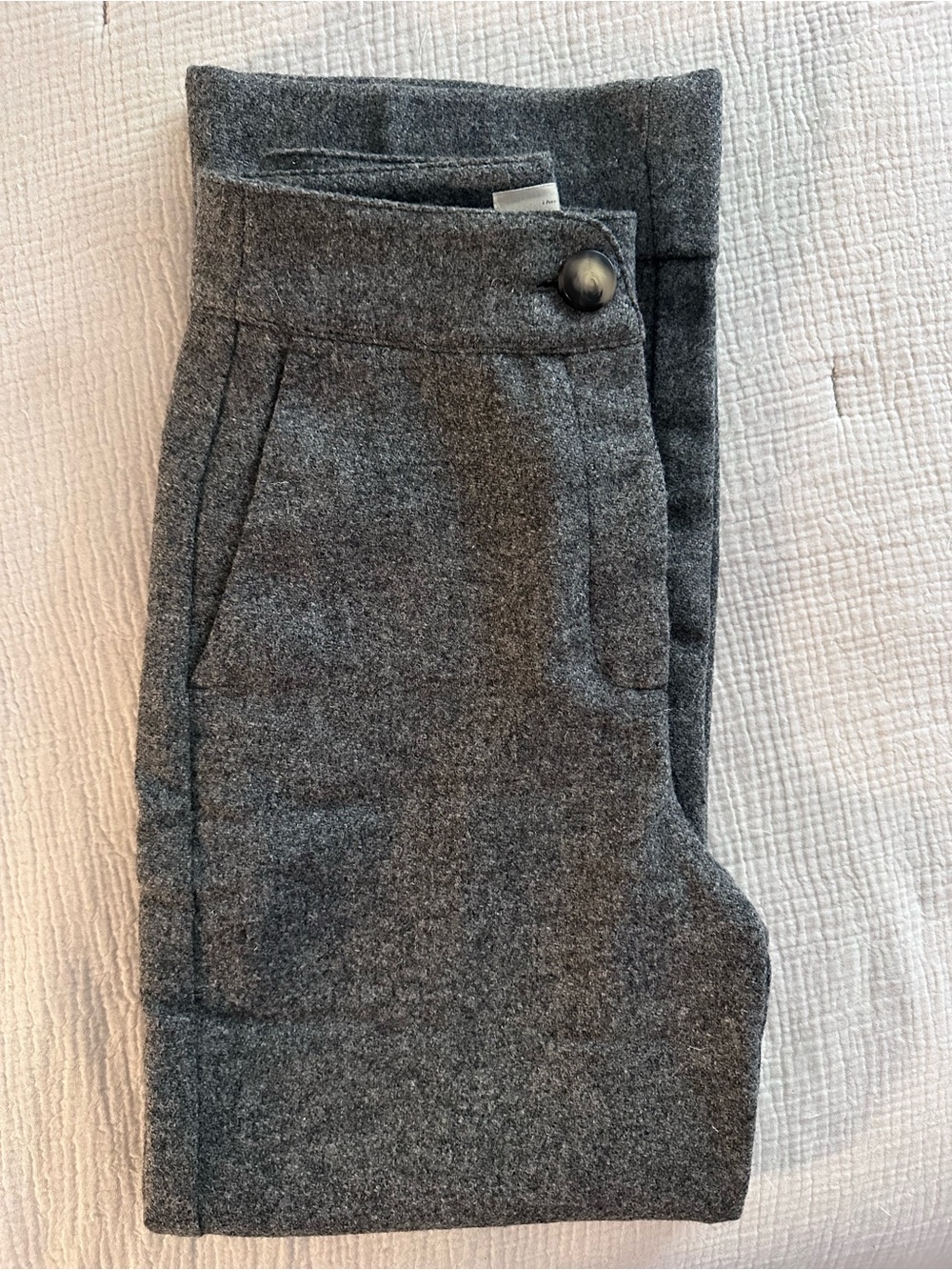 Sezane Damon Trousers Mottled Grey - Size 2 34 - Picture 5 of 9